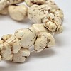 Dyed Nuggets Natural Magnesite Beads Strands G-M139-01-A-1