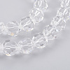 Imitation Austrian Crystal Bead Strands G-M181-10mm-01A-3