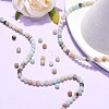 Natural Flower Amazonite Beads Strands X-G-G692-01F-4mm-5