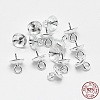 Anti-Tarnish Rhodium Plated 925 Sterling Silver Pendant Bails STER-E050-08P-3