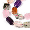 Natural Quartz Crystal & Amethyst & Rose Quartz & Prehnite Beads Strands G-T138-20-2