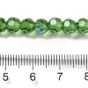 Electroplate Transparent Glass Beads Strands EGLA-A035-T6mm-L11-4