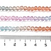 Transparent Painted Glass Beads Strands X1-DGLA-A034-T3mm-A19-3