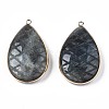 Natural Labradorite Pendants G-N326-108F-2