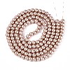 Baking Paint Pearlized Glass Pearl Round Bead Strands HY-Q003-6mm-11-01-2