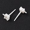 Hypoallergenic Bioceramics Zirconia Ceramic Stud Earrings Finding EJEW-C111-12-2