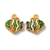 Alloy Enamel Pendants ENAM-B056-02G-02-2