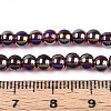 Electroplate Transparent Glass Beads Strands GLAA-T032-T4mm-AB19-4