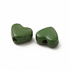 Heart Spray Painted Alloy Beads FIND-G053-01N-3
