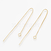 Brass Stud Earring Findings X-KK-S348-101-1
