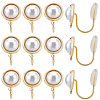 10Pcs Half Round Brass Ear Cuff Findings KK-BBC0022-47-1