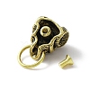 Brass Demon Skull Head Clasps for Bag Decorative KK-WH0058-07-2