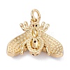 Brass Micro Pave Cubic Zirconia Pendants KK-P201-16G-3