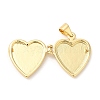 Natural Shell Locket Pendants KK-K332-15G-05-3