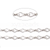 201 Stainless Steel Heart & Oval Link Chains CHS-C003-01P-2