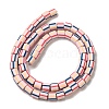 Polymer Clay Beads Strands CLAY-H006-01B-2