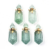 Faceted Natural Fluorite Pendants G-T131-15F-1