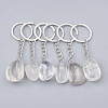 Natural Quartz Crystal Keychain G-T104-32C-1