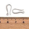 Brass Earring Hooks EJEW-R025-14P-2