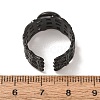 Woven Bezel 304 Stainless Steel Cuff Ring Components SA-CBAD8FA-01EB-01-3