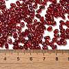 Spray Painted Glass Seed Beads SEED-F005-11A-03-4