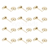 40Pcs 304 Stainless Steel Ball Post Stud Earring Findings STAS-FS0001-76G-3