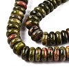 Natural Unakite Beads Strands G-T138-61-3