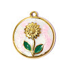 304 Stainless Steel Enamel Pendants STAS-OY015-73G-1
