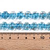 Luminous Handmade Gold Foil Glass Beads Strands FOIL-N029-01G-5