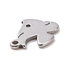 Non-Tarnish 304 Stainless Steel Charms STAS-G287-07P-3