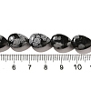 Natural Snowflake Obsidian Beads Strands G-I377-A28-5