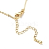 Initial Letter Brass Pendant Necklaces NJEW-A015-21G-N-3