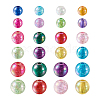 Transparent Crackle Acrylic Beads CACR-TA0001-03-12