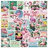 50Pcs Cartoon Flamingo PVC Sticker STIC-D280-08-1