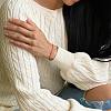 Good Lock Polyester String Bracelets with Brass Spring Ring Clasps for Women PH9541-1-2
