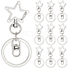 18Pcs Alloy Swivel Keychain Clasps KEYC-SP0001-48A-P-1
