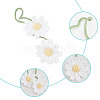 DELORIGIN 2Pcs Handmade Crochet Wool Yarn Lily of the Valley Car Hanging Decoration AJEW-DR0001-46-3