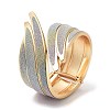 Sparkle Wings Wrap Alloy Cuff Bangles BJEW-C058-05G-01-1