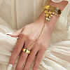 Vintage Brass Gold Coin Link Ring Bracelets for Women OX7781-3