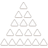 16Pcs Triangle Iron Linking Rings IFIN-CL0001-07P-1