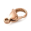 316 Stainless Steel Lobster Claw Clasps STAS-D288-09RG-2