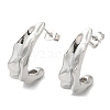 Non-Tarnish 304 Stainless Steel Twist Bean Pod Stud Earrings EJEW-B026-13P-1