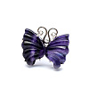 Butterfly Natural Fluorite Adjustable Rings PW-WGAFCCD-01-1