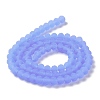 Imitation Jade Solid Color Glass Beads Strands EGLA-A034-J4mm-MD03-3