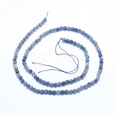 Natural Iolite/Cordierite/Dichroite Beads Strands G-G823-15-3.5mm-1