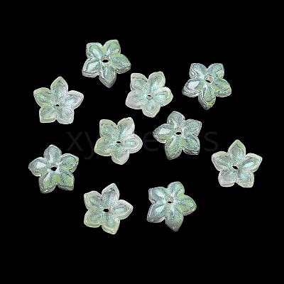 Dyed & Heated Glass Bead Caps GLAA-Z019-02E-1