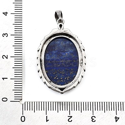 Dyed Natural Lapis Lazuli Pendants G-Q350-02I-1