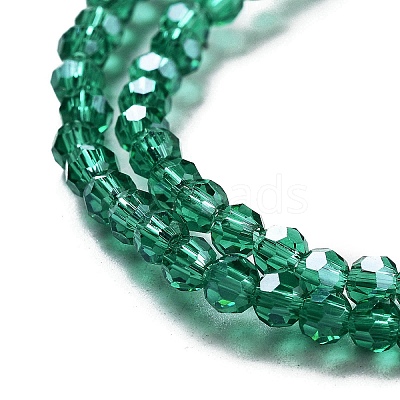 Electroplate Transparent Glass Beads Strands EGLA-A035-T3mm-A18-1