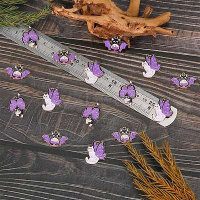 18Pcs 3 Style Alloy Enamel Pendants ENAM-SZ0003-33-1