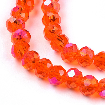 Electroplate Glass Beads Strands EGLA-A034-T6mm-L29-1